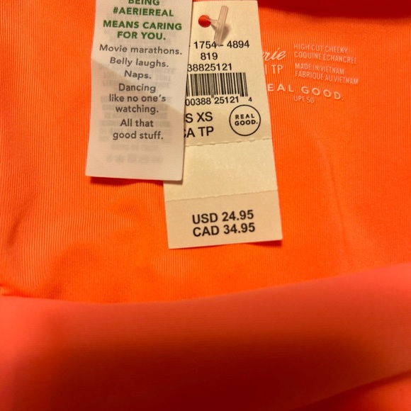 Aerie Orange Bottom Swimwear Size XS - Picture 8 of 8